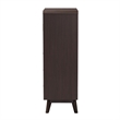 Baxton Studio Giancarlo 3-Drawer Wood Storage Chest with Angled Legs in Brown