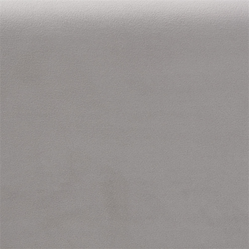 Baxton Studio Rosita Gray Velvet Fabric and Brown Wood Queen Size Platform Bed