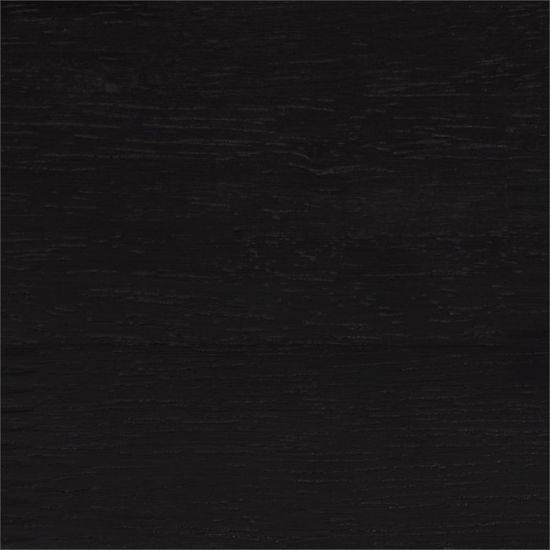 Baxton Studio Librina Black Wood Queen Size Platform Bed with Woven Rattan