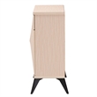 Baxton Studio Draper Light Brown and Black Wood 2-Door Sideboard Buffet
