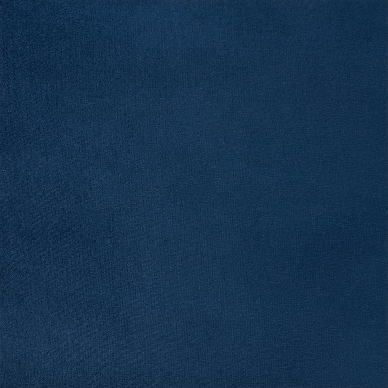 Baxton Studio Deserae Glam and Luxe Navy Blue Velvet and Brushed Gold Metal Sofa