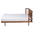 Baxton Studio Calderon Walnut Brown Finished Wood Queen Size Platform Bed