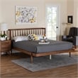 Baxton Studio Calderon Walnut Brown Finished Wood Queen Size Platform Bed