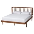 Baxton Studio Calderon Walnut Brown Finished Wood Queen Size Platform Bed