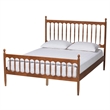 Baxton Studio Deance Walnut Brown Finished Wood Queen Size Platform Bed