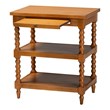 Baxton Studio Imogene Retro-Modern Walnut Brown Finished Wood End Table