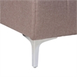 Baxton Studio Lanoma Clay Fabric Upholstered Convertible Sleeper Sofa
