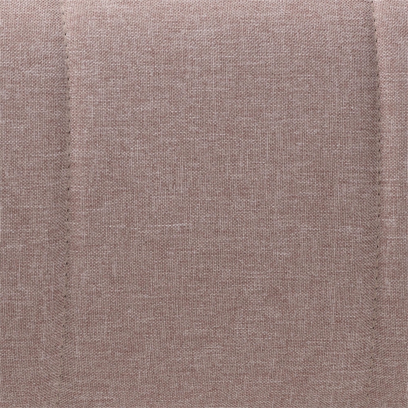 Baxton Studio Lanoma Clay Fabric Upholstered Convertible Sleeper Sofa