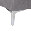 Baxton Studio Lanoma Slate Gray Fabric Upholstered Convertible Sleeper Sofa