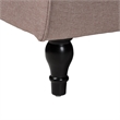 Baxton Studio Chesterfield Clay Fabric Upholstered Convertible Sleeper Sofa