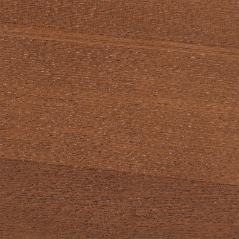 Baxton Studio Roald Gray Fabric and Walnut Brown Wood King Size Platform Bed