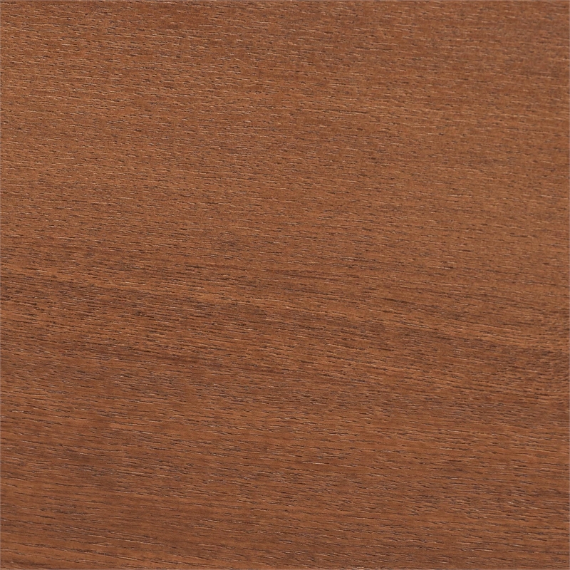 Baxton Studio Garron Gray Fabric and Walnut Brown Wood King Size Platform Bed