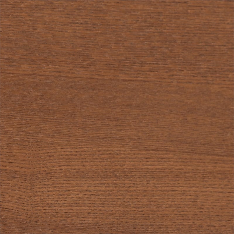 Baxton Studio Hemera Gray Fabric Brown Wood King Size Platform Bed With Table