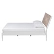 Baxton Studio Louetta White Queen Size Platform Bed with Headboard