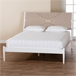 Baxton Studio Louetta White Queen Size Platform Bed with Headboard