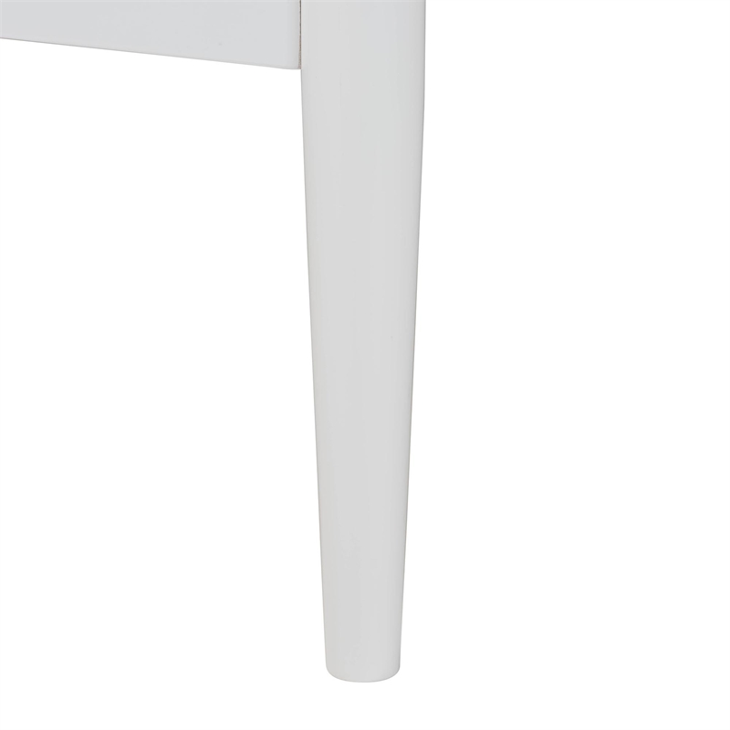 Baxton Studio Louetta White King Size Platform Bed with Headboard