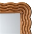 Baxton Studio Acantha Modern Walnut Brown Scallop-framed Accent Mirror