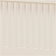 Baxton Studio Primrose Mid-Century Ivory Fluted Wood King Size Canopy Bed