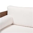 Baxton Studio Uriel Mid-Century Modern Cream Boucle Fabric Sofa