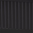 Baxton Studio Primrose Mid-Century Black Fluted Wood Queen Size Platform Bed