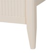 Baxton Studio Primrose Mid-Century Ivory Fluted Wood Queen Size Platform Bed