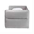 Baxton Studio Finch Light Gray Velvet Fabric Full Size Daybed with Trundle