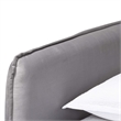 Baxton Studio Finch Light Gray Velvet Fabric Full Size Daybed with Trundle