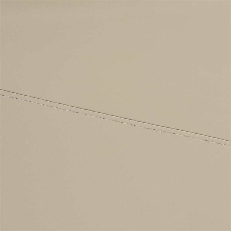 Baxton Studio Elwood Beige Faux Leather 2-Piece Lounge Chair and Footrest Set