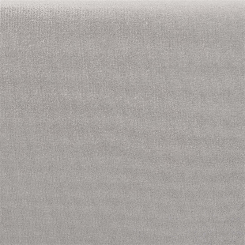 Baxton Studio Acosta Light Gray Velvet Headboard Queen Size Platform Bed