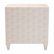 Baxton Studio Nira Modern Beige Faux Shagreen 3-Drawer Storage Cabinet