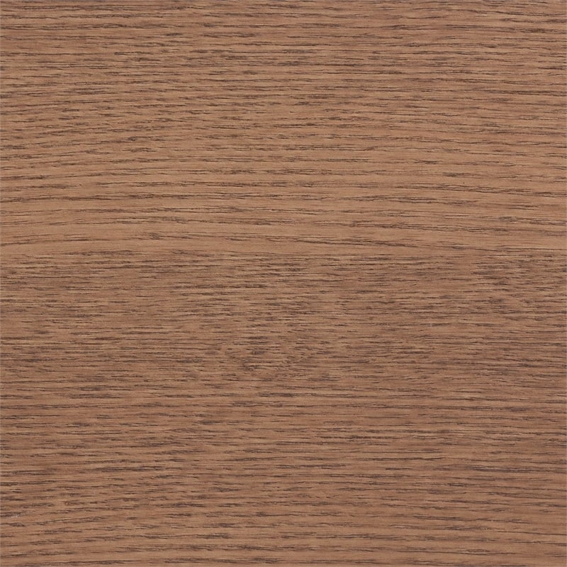 Baxton Studio Fuller Brown Wood Queen Size Platform Bed with Woven Rattan