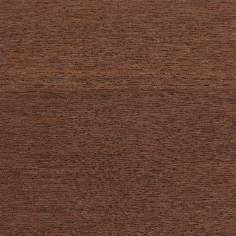 Baxton Studio Donnica Brown Wood Queen Size Platform Bed with Woven Rattan