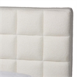 Baxton Studio Braylin Glam and Luxe Teddy-Bear Fabric Queen Size Platform Bed