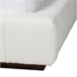 Baxton Studio Braylin Glam and Luxe Teddy-Bear Fabric Queen Size Platform Bed