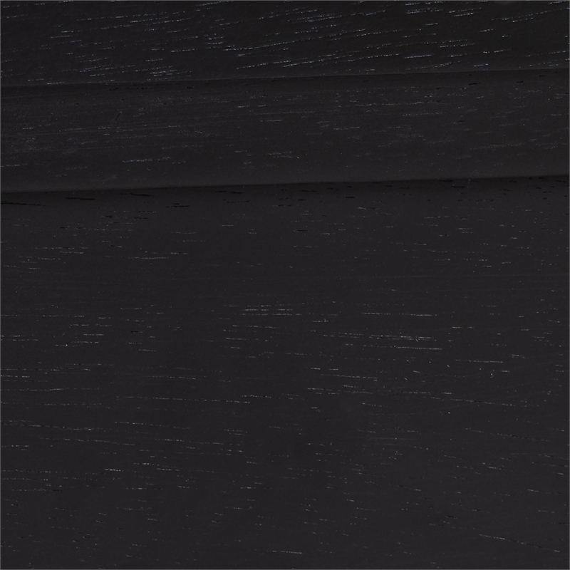 Baxton Studio Cascadia Black Wood Queen Size Wingback Platform Bed
