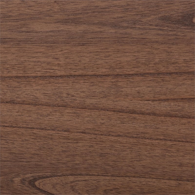 Baxton Studio Alyssa Japandi Walnut Brown Wood King Size Platform Bed