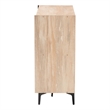 Baxton Studio Malcolm Modern Oak Brown Wood Shoe Cabinet with Flipper Doors