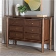Baxton Studio Alyssa Japandi Walnut Brown Wood 6-Drawer Dresser