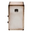 Baxton Studio Agatha Vintage Coffee Canvas 2-Drawer Storage Trunk
