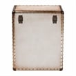 Baxton Studio Agatha Vintage Coffee Canvas 2-Drawer Storage Trunk