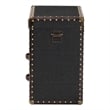 Baxton Studio Agatha Vintage Black Canvas 2-Drawer Storage Trunk