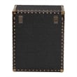 Baxton Studio Agatha Vintage Black Canvas 2-Drawer Storage Trunk