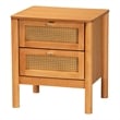 Baxton Studio Jenn Brown Wood 3-Piece Storage Set
