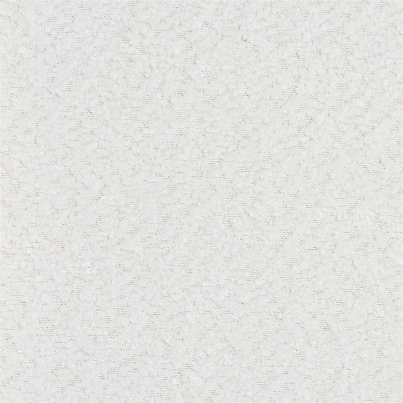 Baxton Studio Laria Modern White Teddy-Bear Fabric 2-Drawer Nightstand