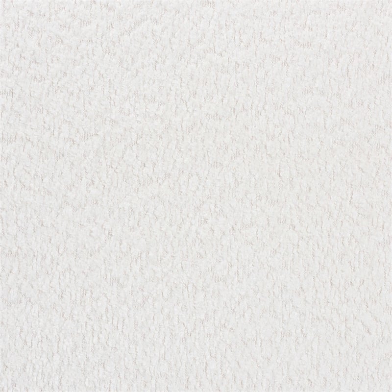 Baxton Studio Laria Modern White Teddy-Bear Fabric Accent Bench