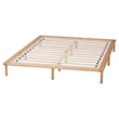 Baxton Studio Calhoun Japandi Queen Size Bed Frame