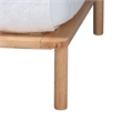Baxton Studio Calhoun Japandi Queen Size Bed Frame