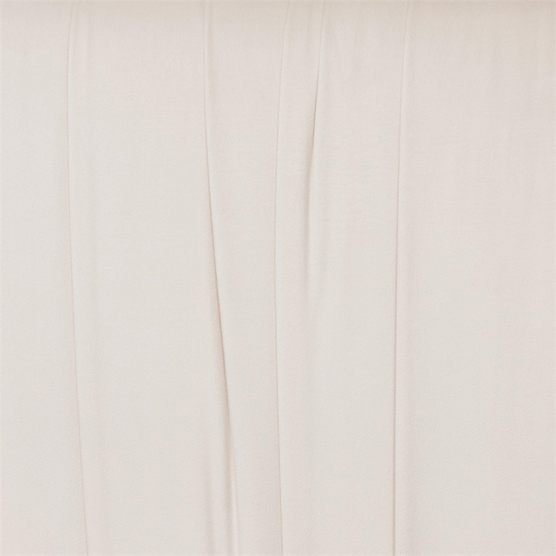 Baxton Studio Emsley Luxe Ivory Pleated Velvet Queen Size Platform Bed
