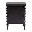 Baxton Studio Malinda Classic Black Wood 2-Drawer End Table with Spindle Legs