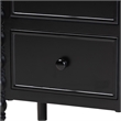 Baxton Studio Malinda Classic Black Wood 2-Drawer End Table with Spindle Legs